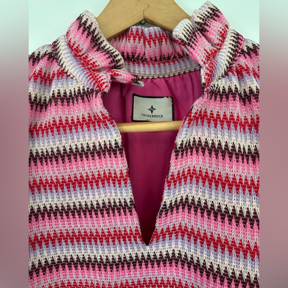 Tuckernuck Zigzag Knit Stripe Crawford Dress - Picture 12 of 16